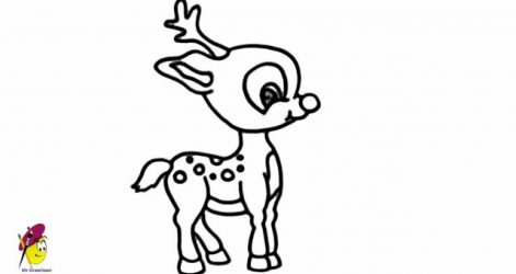 471x250 Deer Drawing Easy Buck Reindeer Cute Skull Pencil Christmas I