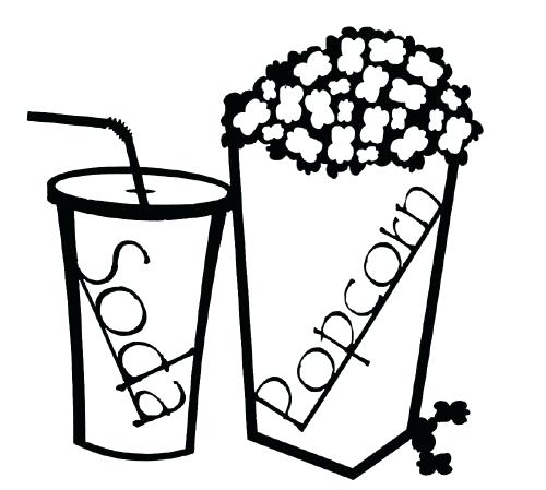 500x449 drawings of popcorn drinks popcorn how to draw a popcorn bucket