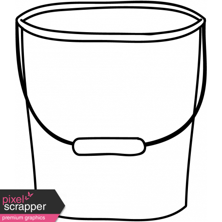 456x456 Collection Of Free Bucket Drawing Realistic Download On Ui Ex