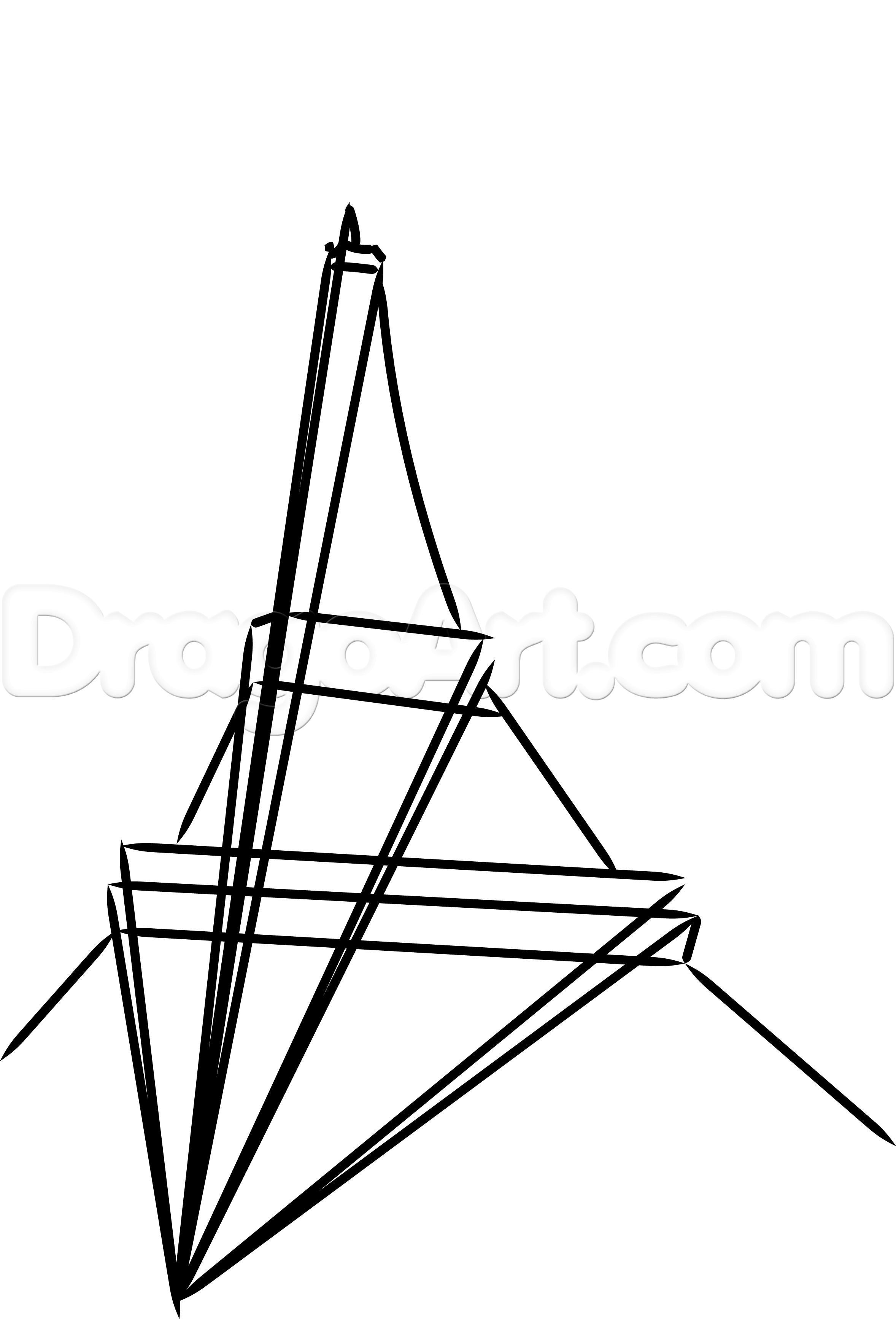 2356x3467 How To Draw The Eiffel Tower, Step