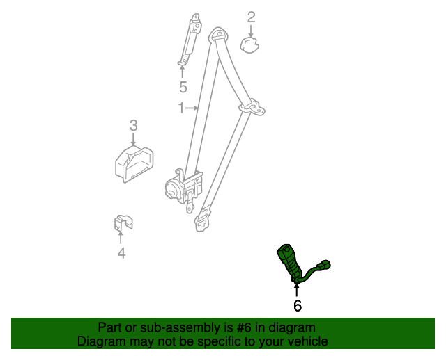 640x512 Buckle Assembly Fr Selt Left Hand