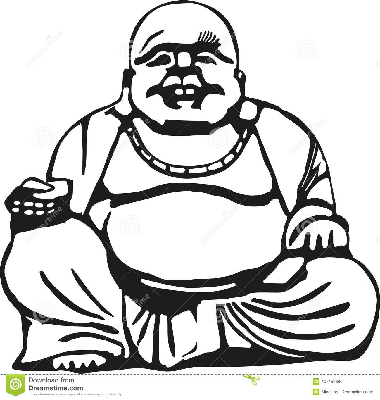 1300x1368 Huge Collection Of 'happy Buddha Drawing' Download More Than