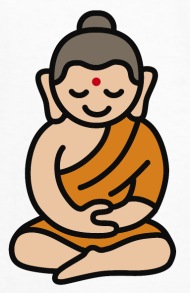 190x293 buddha cartoon kids' longsleeve shirt spreadshirt