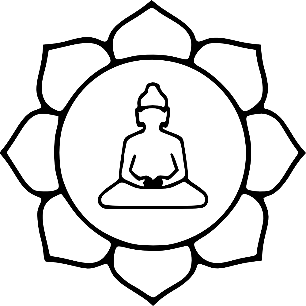 999x999 Buddha Line Drawing