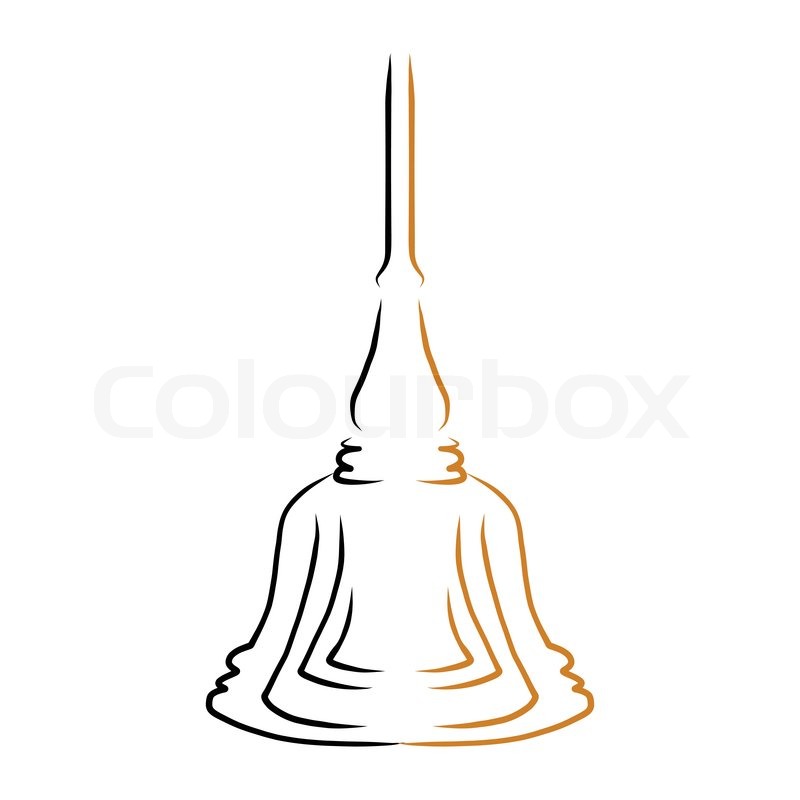 800x800 Hand Drawing Design Element Buddha Stock Vector Colourbox