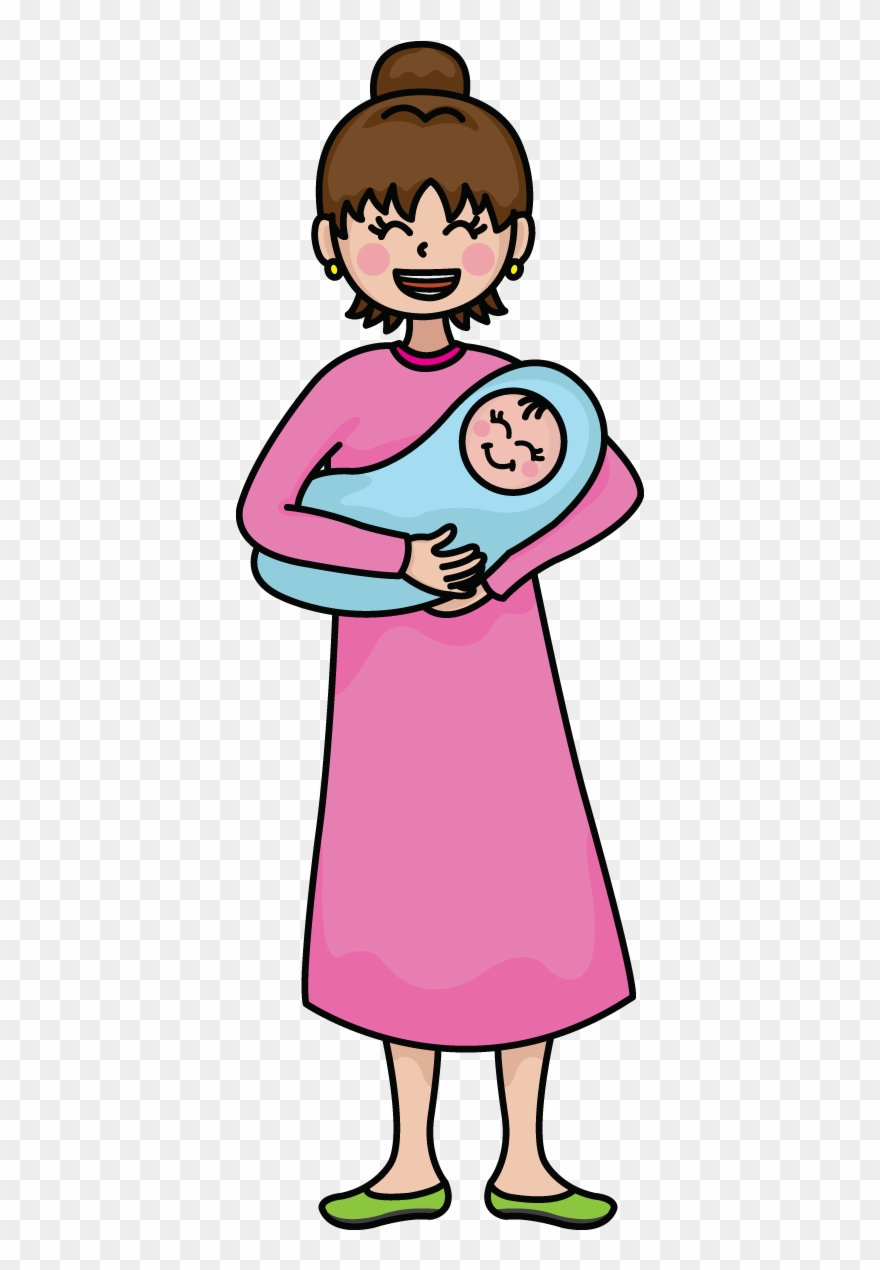 880x1270 How To Draw A Mother With Baba,a Human, People, Family