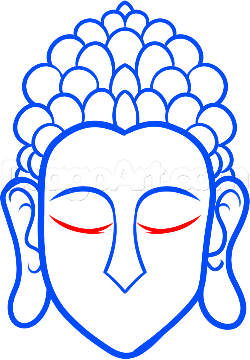 844x1214 How To Draw Buddha Easy Step Learn To Draw In Buddha