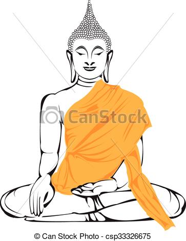363x470 Buddha A Buddha Portrait Vectors Illustration