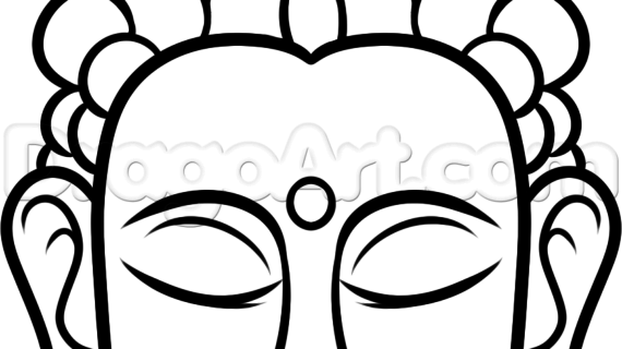 570x320 Collection Of 'buddha Drawing Easy' Download More Than Images