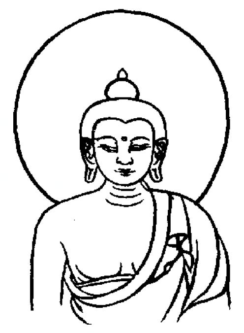 496x676 Images Of Buddha Drawing Easy