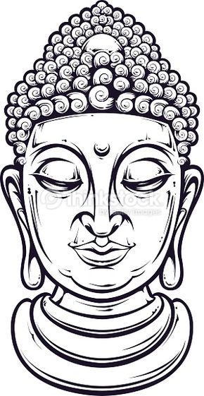 290x561 vector art vector buddha drawings buddha drawing, buddha