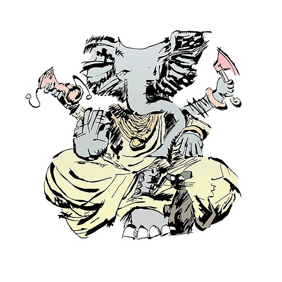 550x550 Ganesha Elephant Photographic Prints