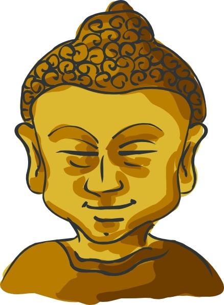 438x597 Buddha Head Clip Art Free Vector In Open Office Drawing
