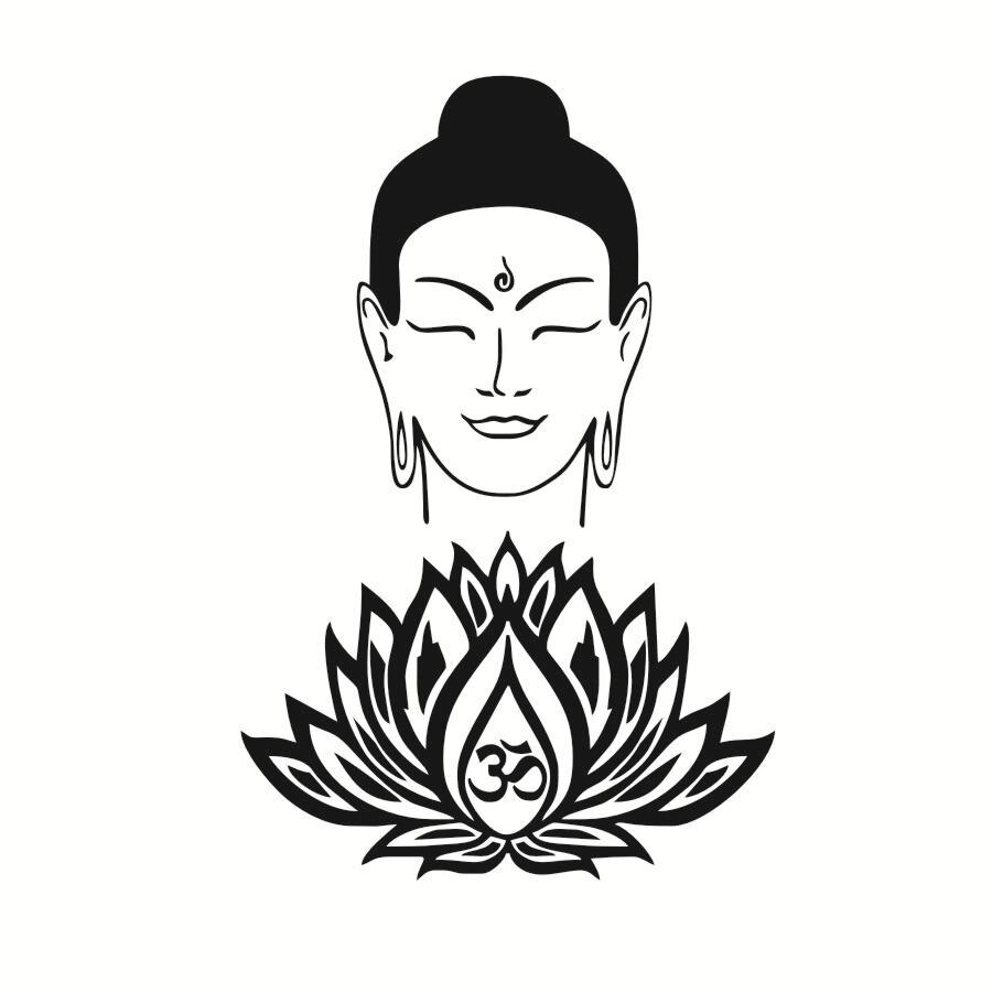 900x900 High Quality Wall Sticker Waterproof Price Buddhism Believer Home