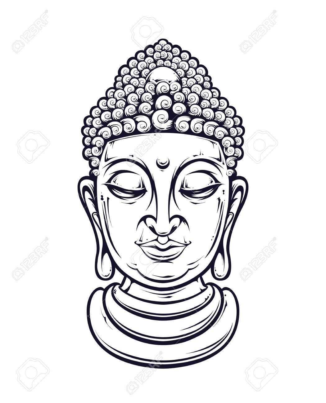 1050x1300 Stock Vector In Drawings Buddha Tattoos, Tattoo Designs
