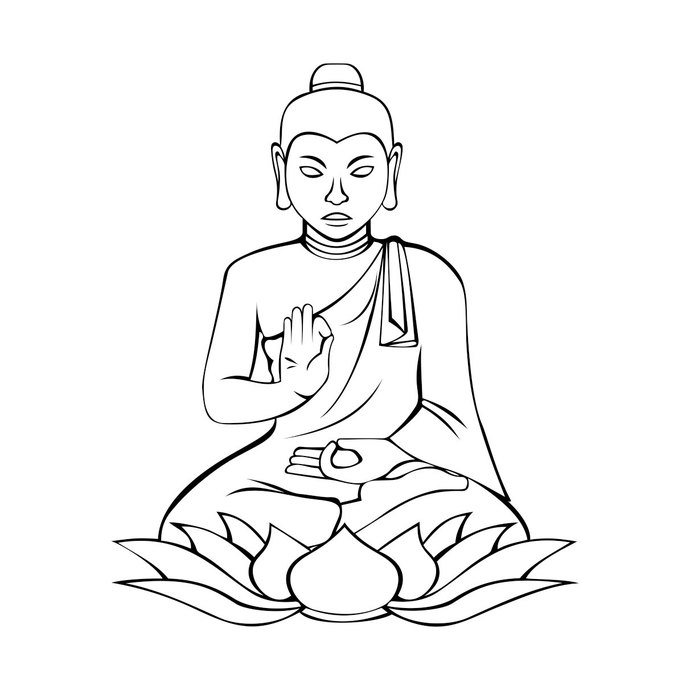 690x690 Collection Of Free Buddha Vector Design Download On Ui Ex