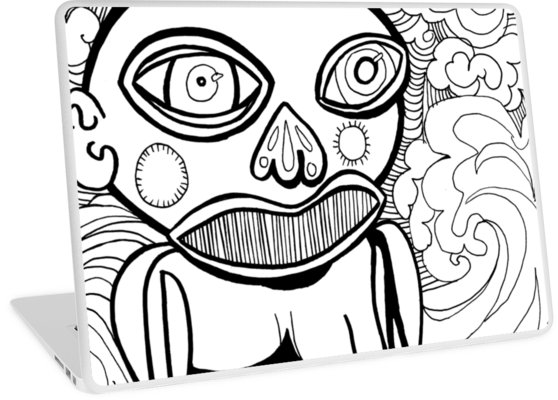 558x400 Tiki Buddha Laptop Skins