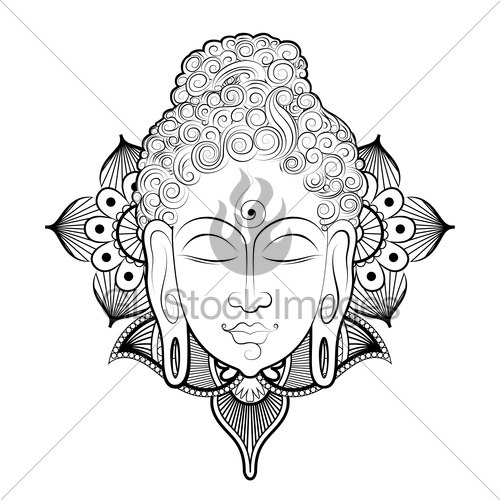 500x500 Lord Buddha In Meditation For Buddhist Festival Of Happy Gl