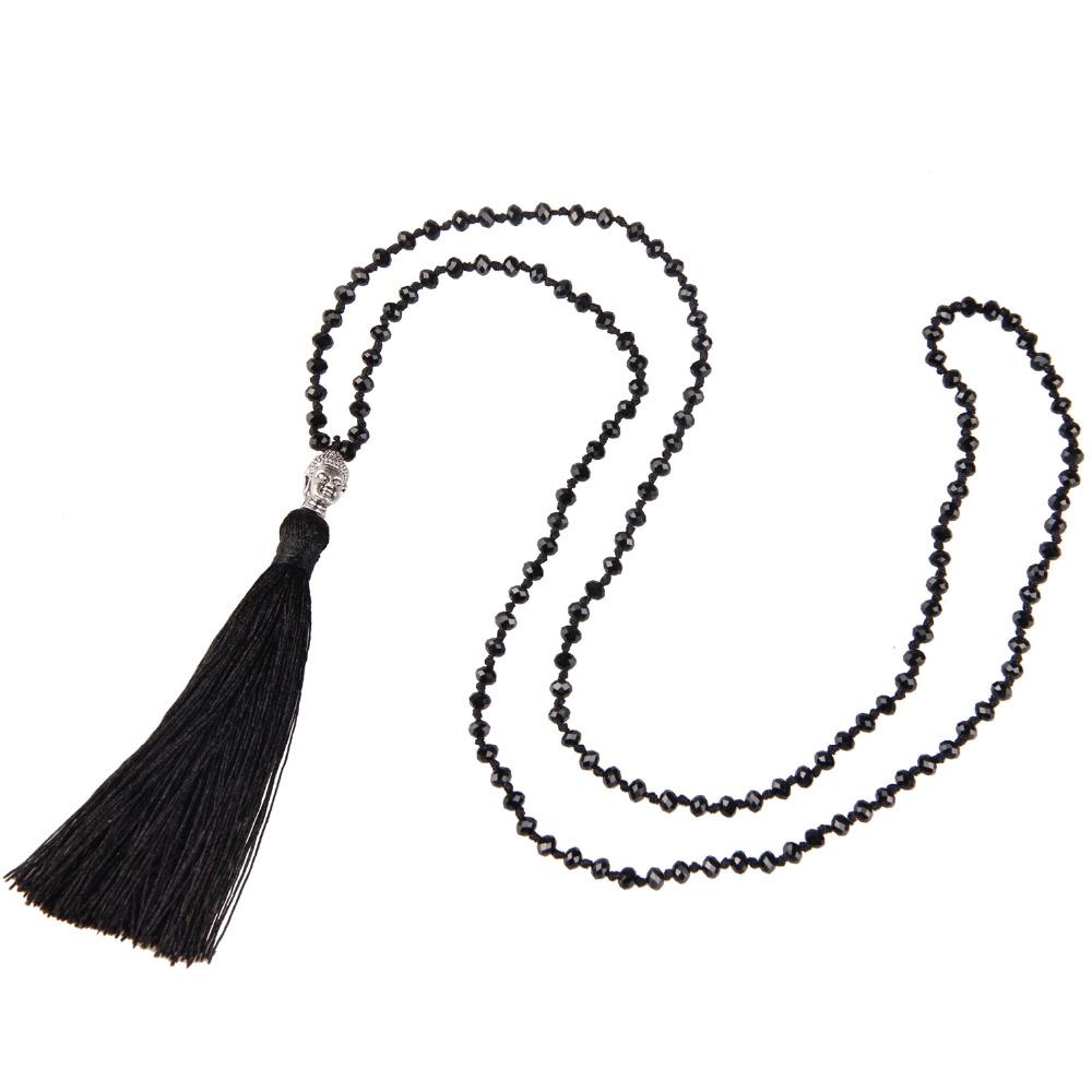 1000x1000 Wholesale Kelitch Crystal Silver Buddha Head Strand Necklace