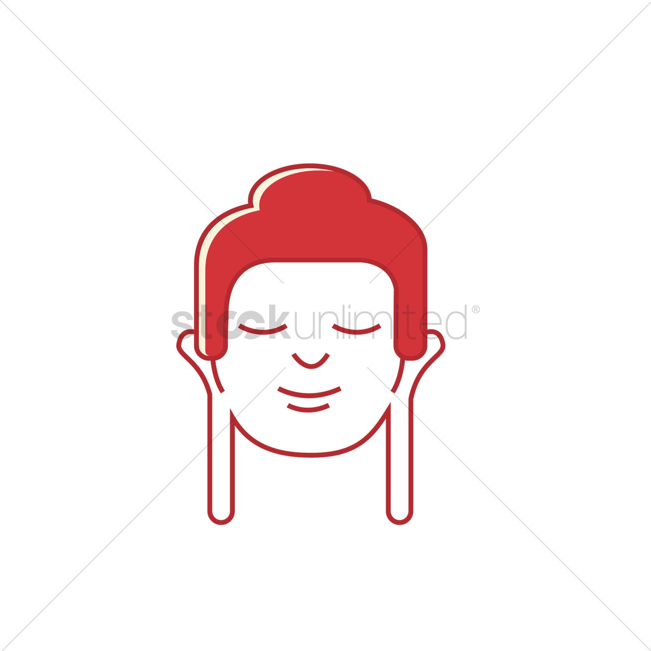 1300x1300 Buddha Vector Image