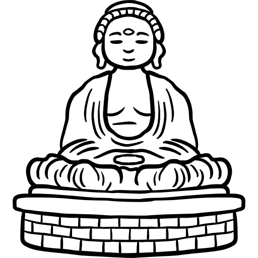 512x512 Drawing Buddha Thailand Transparent Png Clipart Free Download