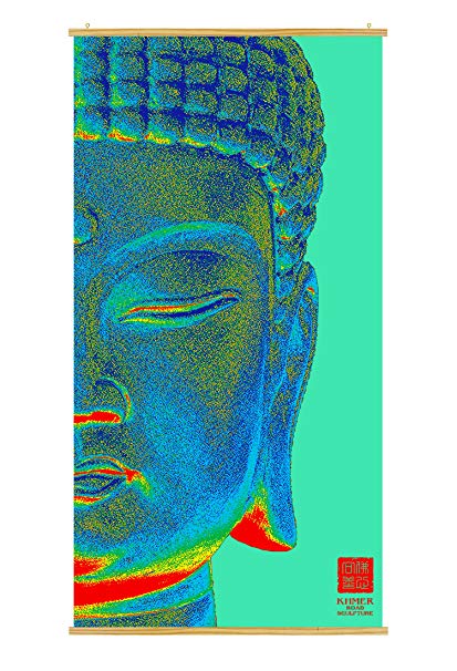 413x606 Premium Quality Buddha Head Wall Art Printed On Heavy