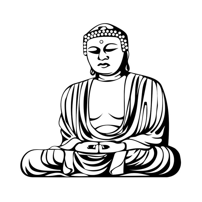 690x690 Collection Of Free Buddha Clipart Design Download On Ui Ex