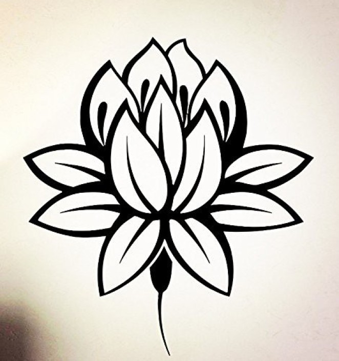 662x704 Generic Lotus Flower Buddhism Buddha Wax Seal Stamp