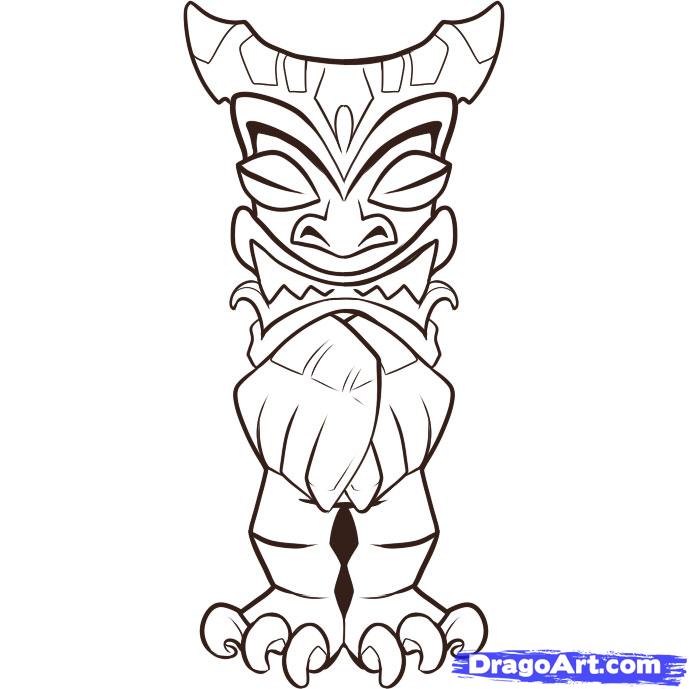 689x689 How To Draw A Statue, Step