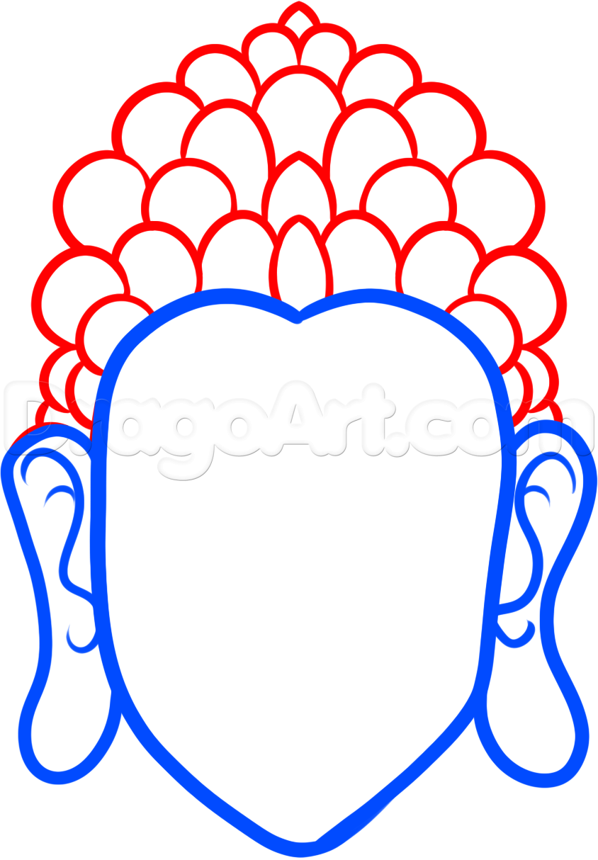 844x1214 Huge Collection Of 'easy Buddha Drawing' Download More Than