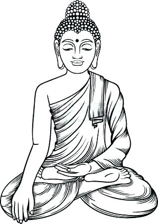 318x450 Buddhist Coloring Pages