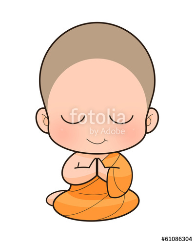 400x500 Buddhist Monk Cartoon, Illustration Stock Photo And Royalty Free
