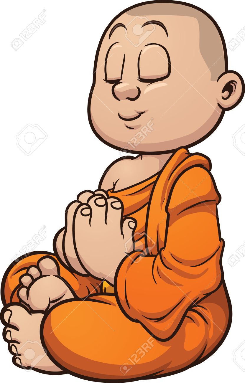 831x1300 Collection Of Free Monk Drawing Buddhist Download On Ui Ex