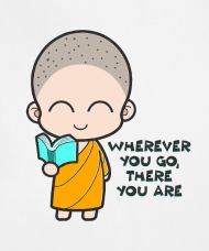 190x228 Buddha Monk Go Your Path Shirt Apron Spreadshirt