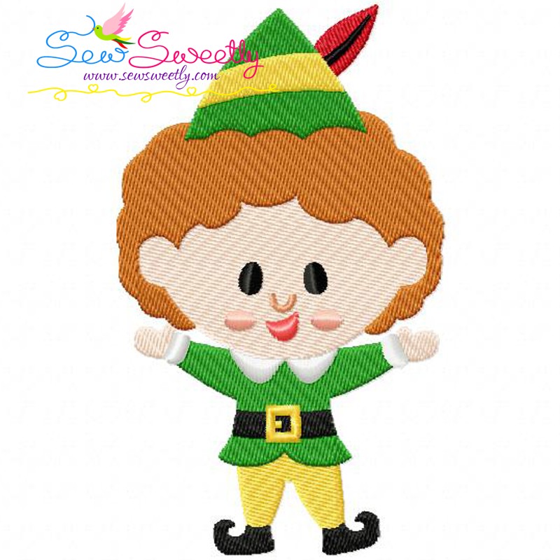 800x800 Buddy Elf Machine Embroidery Design For Christmas And Holidays