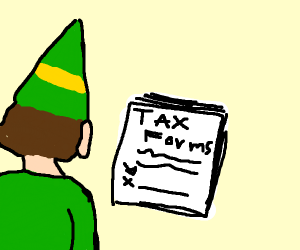 300x250 Elf Texting Owl