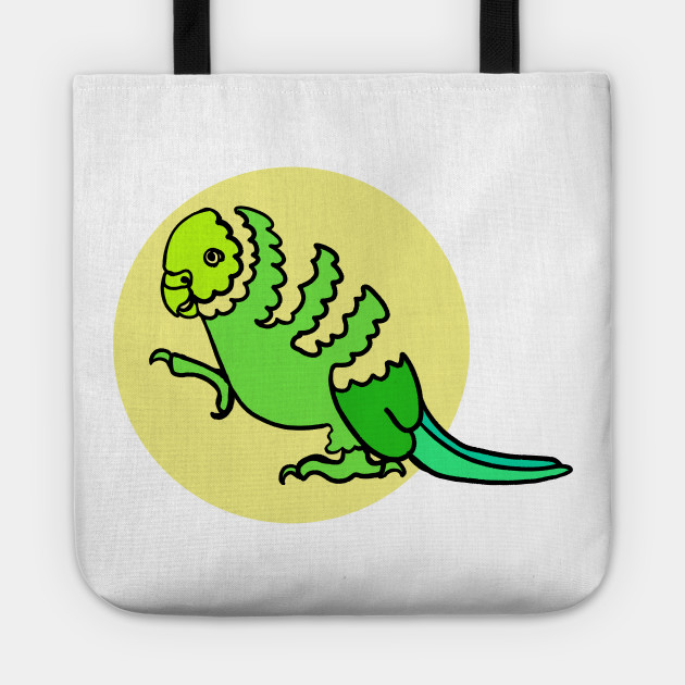 630x630 line drawing colourful budgie