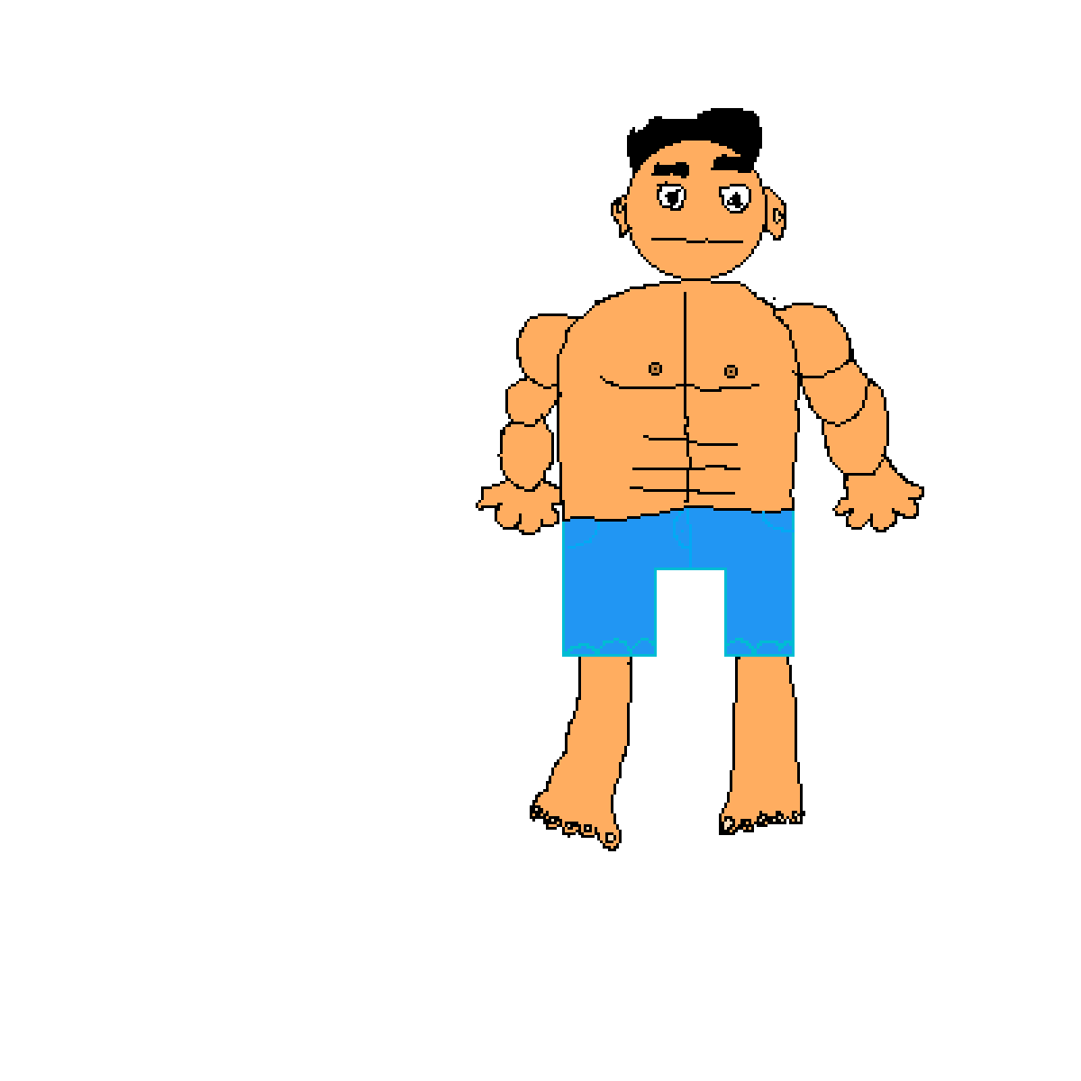 Buff Guy Drawing | Free download on ClipArtMag