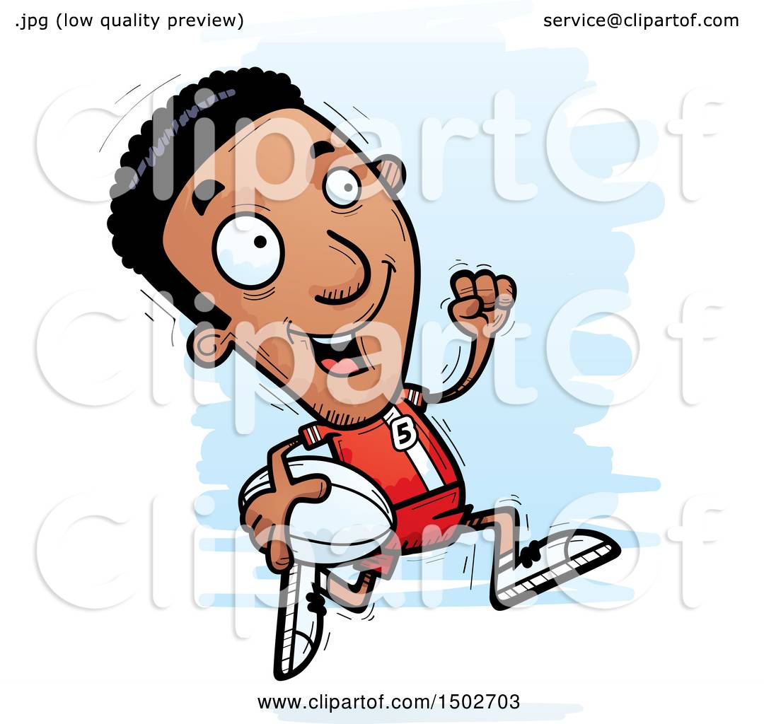 1080x1024 Clipart Of A Running Black Male Rugby Player
