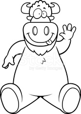 166x234 Cartoon Buffalo Sitting Stock Photos