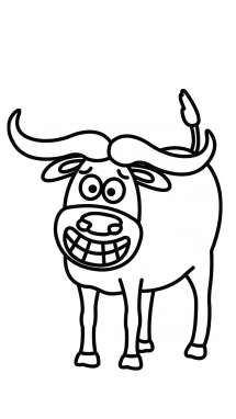 215x382 Collection Of Free Horns Drawing Buffalo Download On Ui Ex