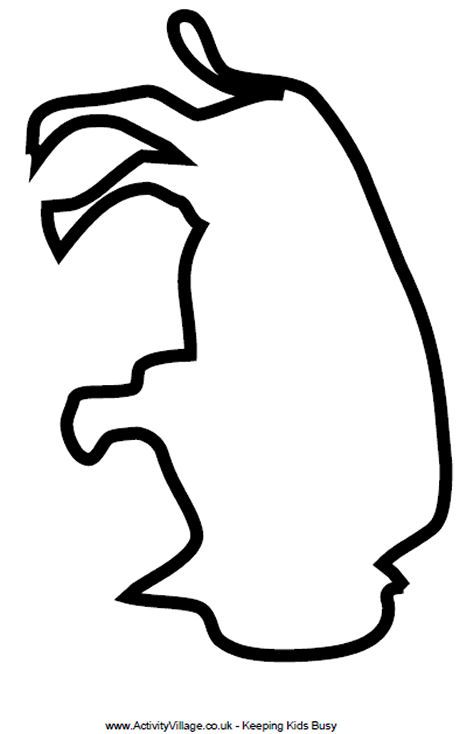 460x734 Bison Template, Printable Kansas Day Native American Crafts