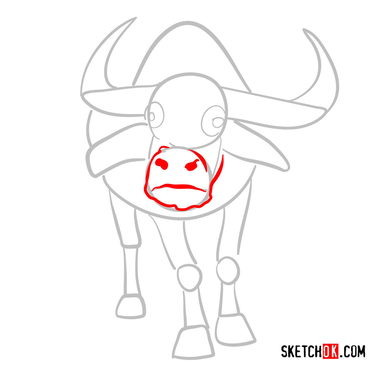 1200x1200 How To Draw A Buffalo Wild Animals