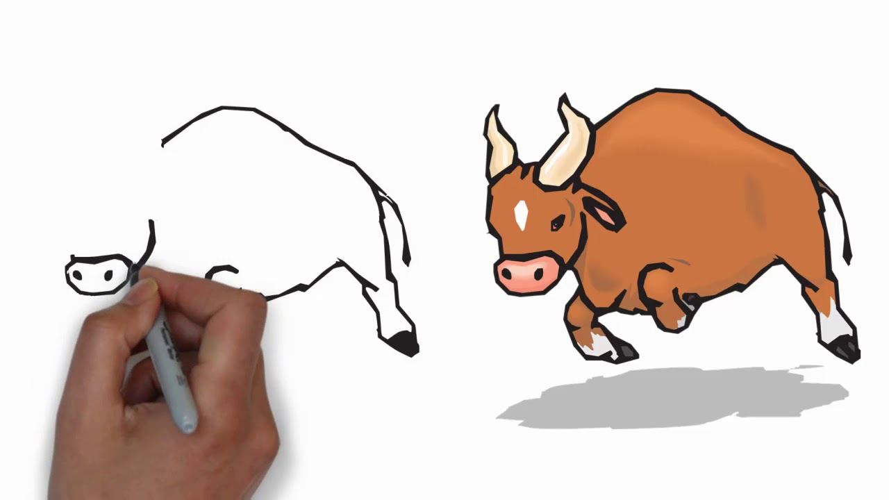 1280x720 How To Draw Buffalo Easy Step