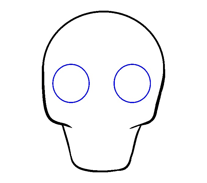 678x600 Skull Drawing Easy