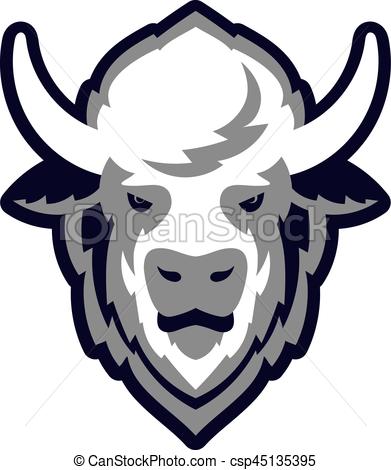 391x470 Buffalo Head Logo Mascot Emblem Talisman College Sports Teams, E