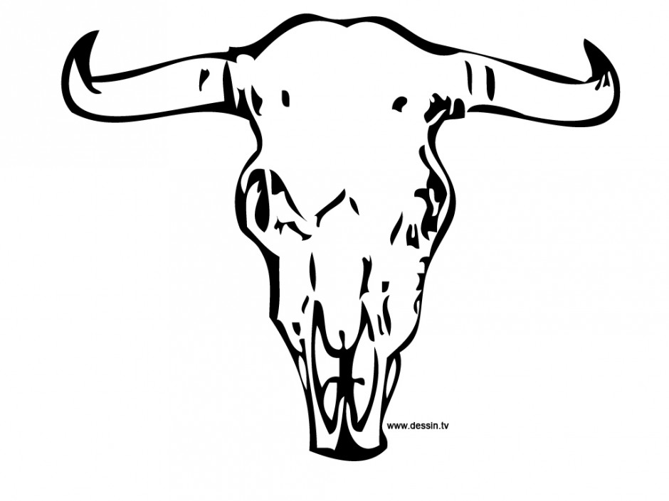 940x705 Clipart Buffalo Skull