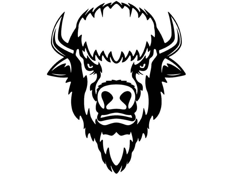 794x597 Buffalo Bison Head Wild Animal Wildlife Mascot Company Logo Etsy