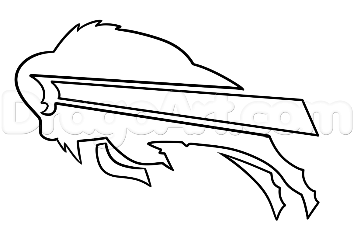 1164x786 Draw The Buffalo Bills Logo, Step