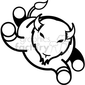 300x300 Buffalo Clipart